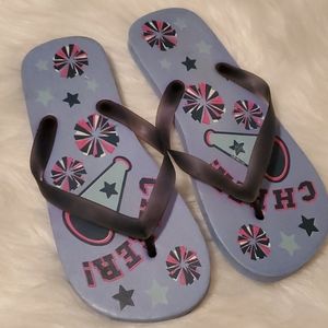 Cheer flip flops blue size 8.5 NEW